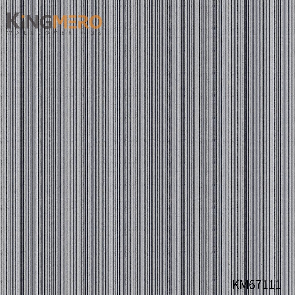 KINGMERO Strippable Modern Home 0.53*9.5M(±5%) wallpaper for house interior Geometric Bronzing PVC Wallpaper SKU:KM67111