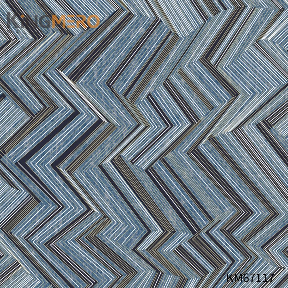 KINGMERO Geometric Bronzing Strippable PVC Modern Home 0.53*9.5M(±5%) wallpaper world Wallpaper SKU:KM67117