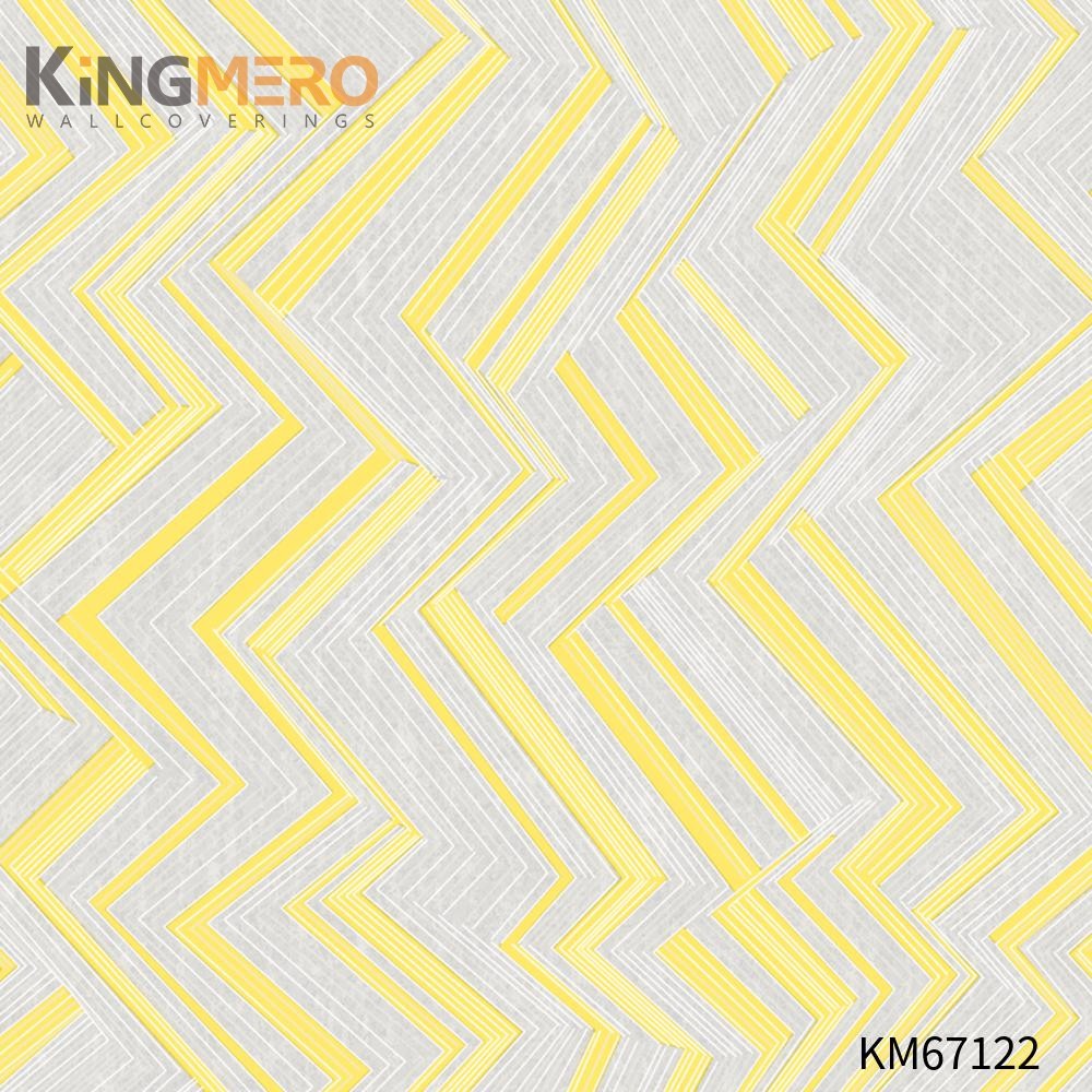 KINGMERO wallpaper for house price Strippable Geometric Bronzing Modern Home 0.53*9.5M(±5%) PVC Wallpaper SKU:KM67122
