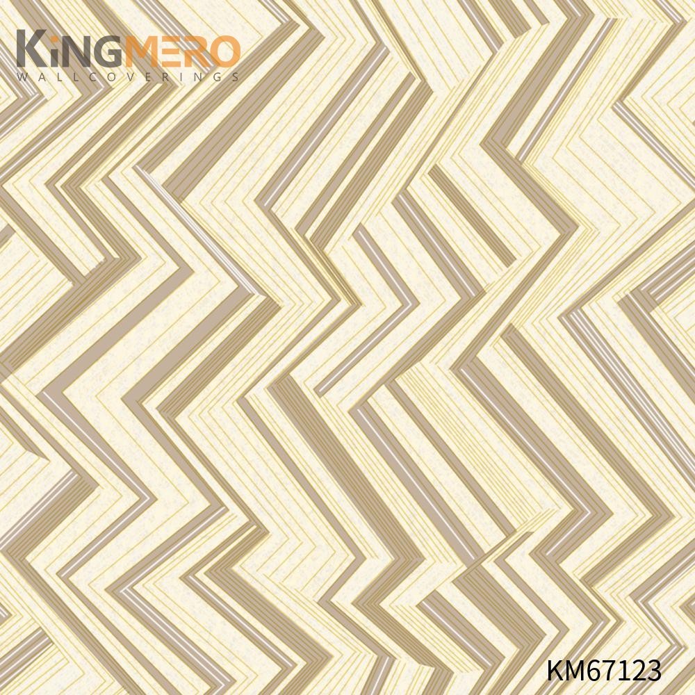 KINGMERO cheap prepasted wallpaper Strippable Geometric Bronzing Modern Home 0.53*9.5M(±5%) PVC Wallpaper SKU:KM67123