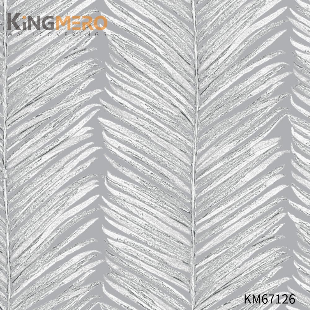 KINGMERO wallpapers room walls Strippable Geometric Bronzing Modern Home 0.53*9.5M(±5%) PVC Wallpaper SKU:KM67126