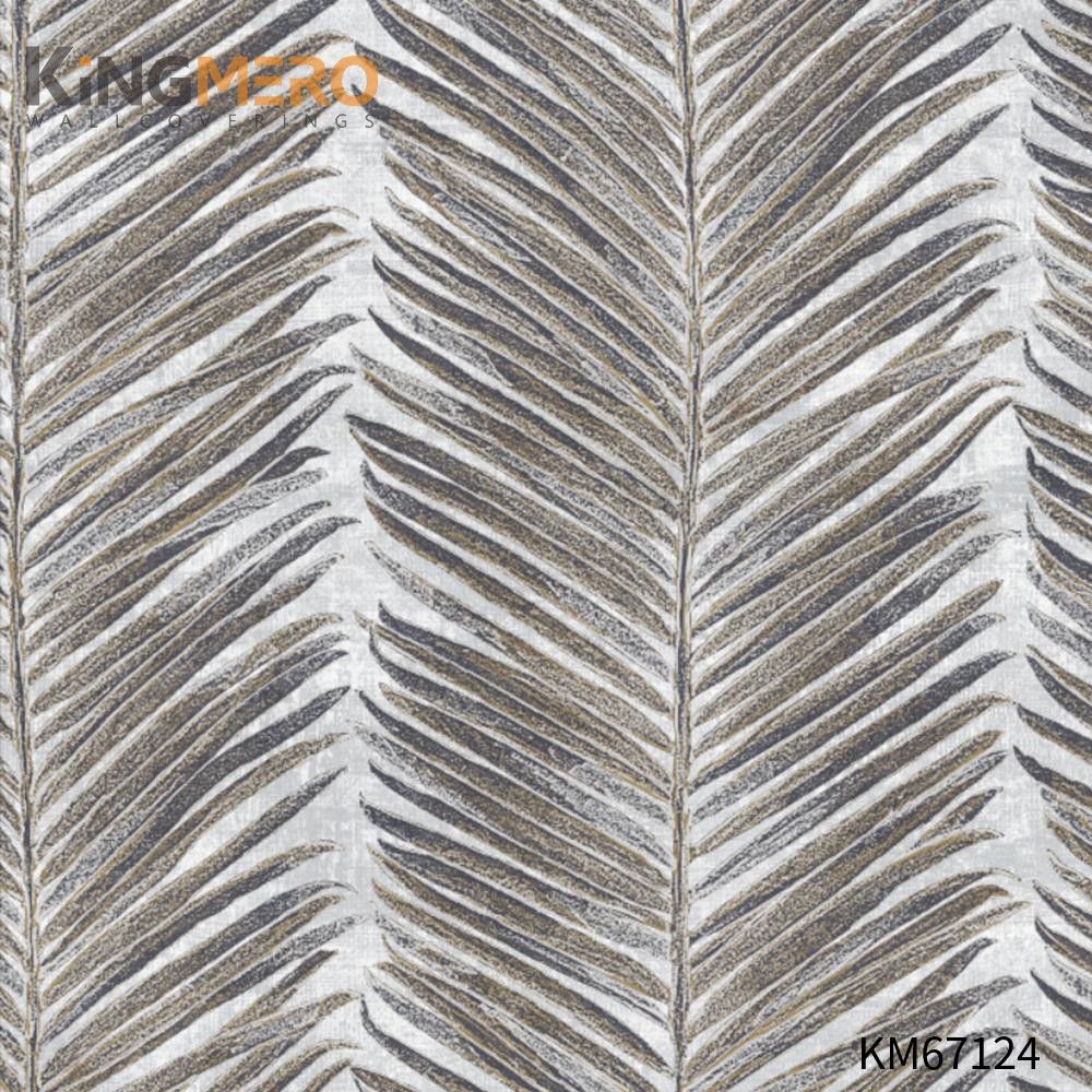 KINGMERO wallpaper interior decorating Strippable Geometric Bronzing Modern Home 0.53*9.5M(±5%) PVC Wallpaper SKU:KM67124