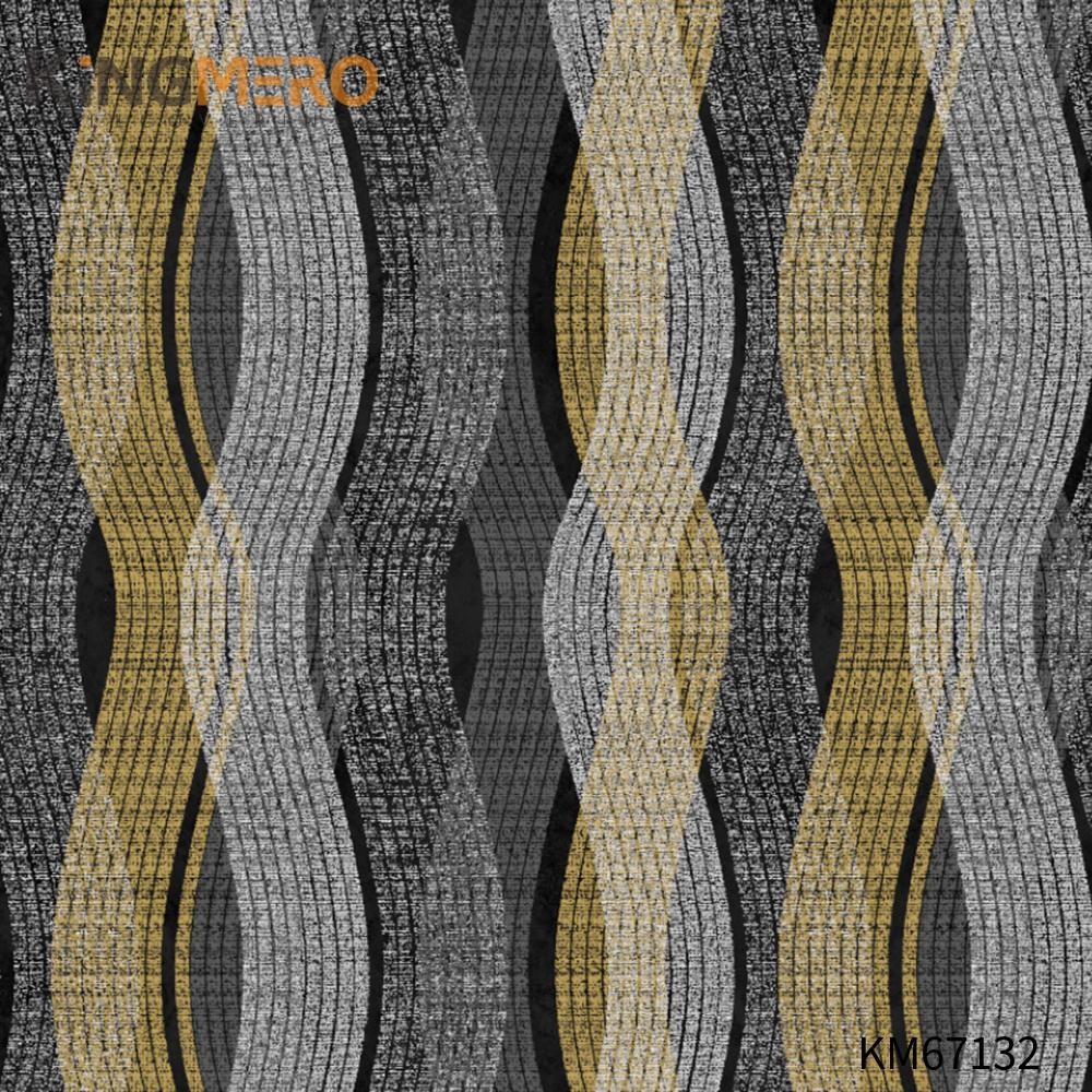 KINGMERO damask wallpaper for sale Strippable Geometric Bronzing Modern Home 0.53*9.5M(±5%) PVC Wallpaper SKU:KM67132
