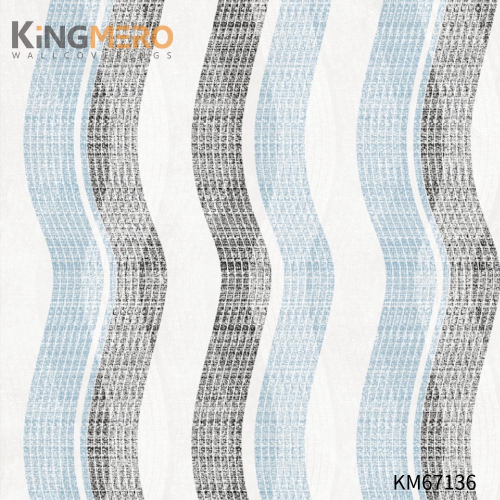 KINGMERO wallpaper design for room Strippable Geometric Bronzing Modern Home 0.53*9.5M(±5%) PVC Wallpaper SKU:KM67136