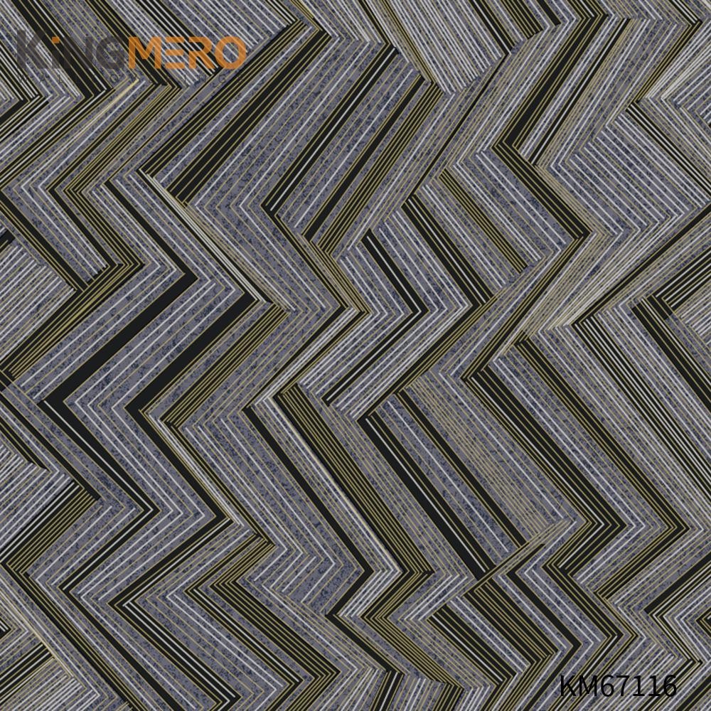 KINGMERO Strippable PVC Bronzing Modern Home 0.53*9.5M(±5%) amazing wallpaper for home Geometric Wallpaper SKU:KM67116