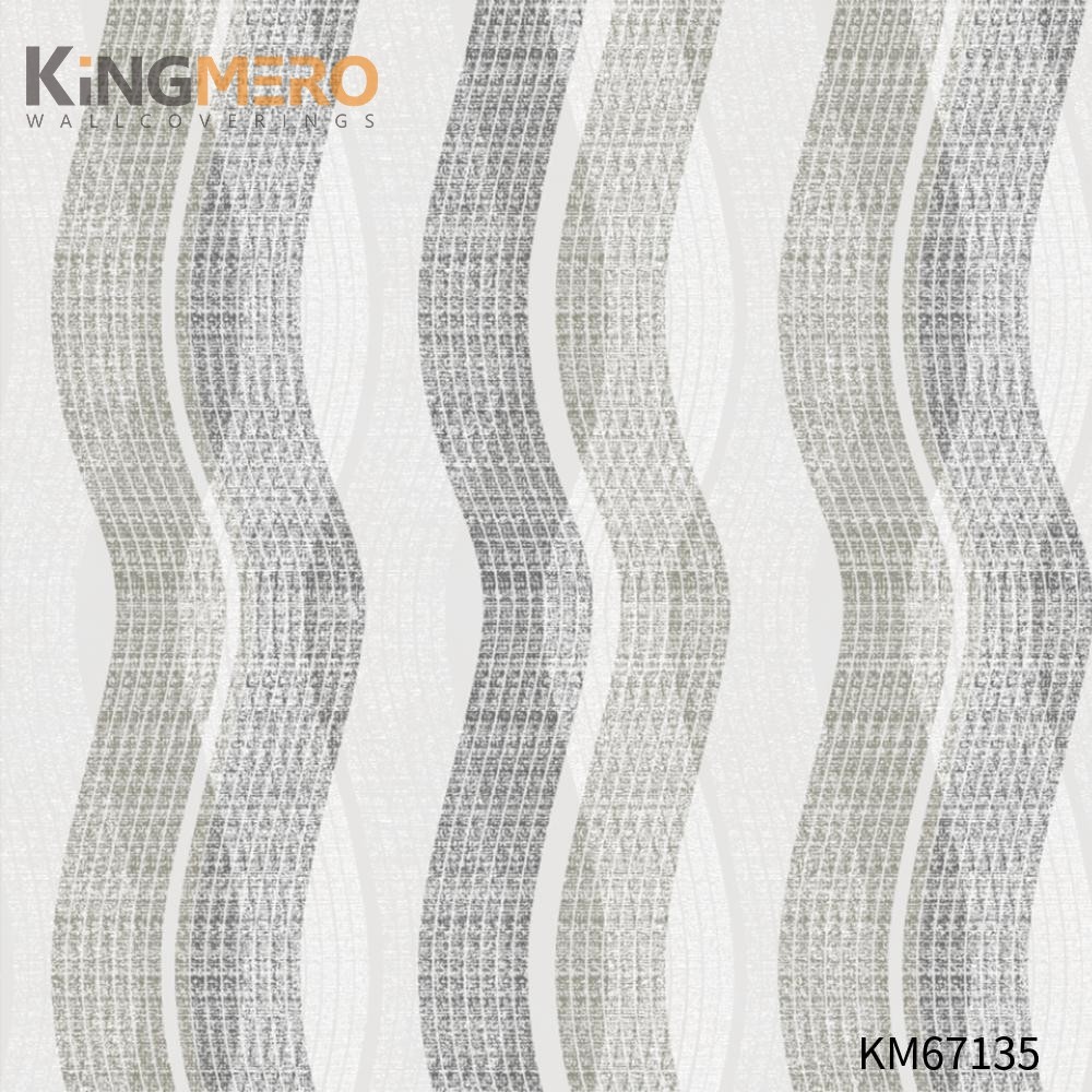 KINGMERO where buy wallpaper Strippable Geometric Bronzing Modern Home 0.53*9.5M(±5%) PVC Wallpaper SKU:KM67135
