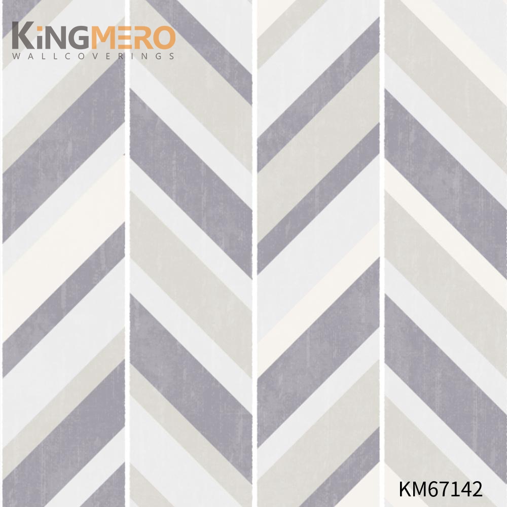 KINGMERO wallpaper to wall Strippable Geometric Bronzing Modern Home 0.53*9.5M(±5%) PVC Wallpaper SKU:KM67142