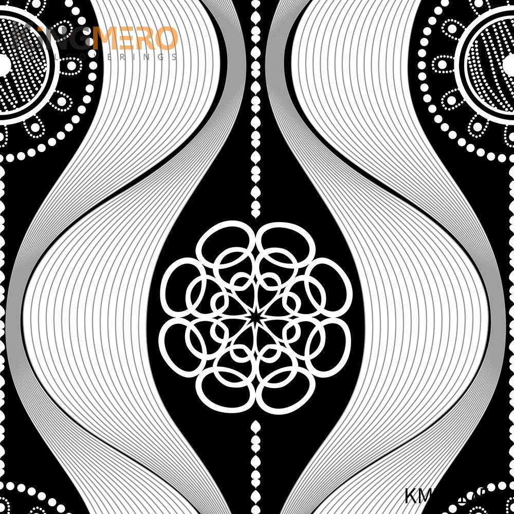 KINGMERO PVC Scrubbable wallpapers for home Bronzing Classic Hallways 0.53*9.5M(±5%) Geometric Wallpaper SKU:KM71175