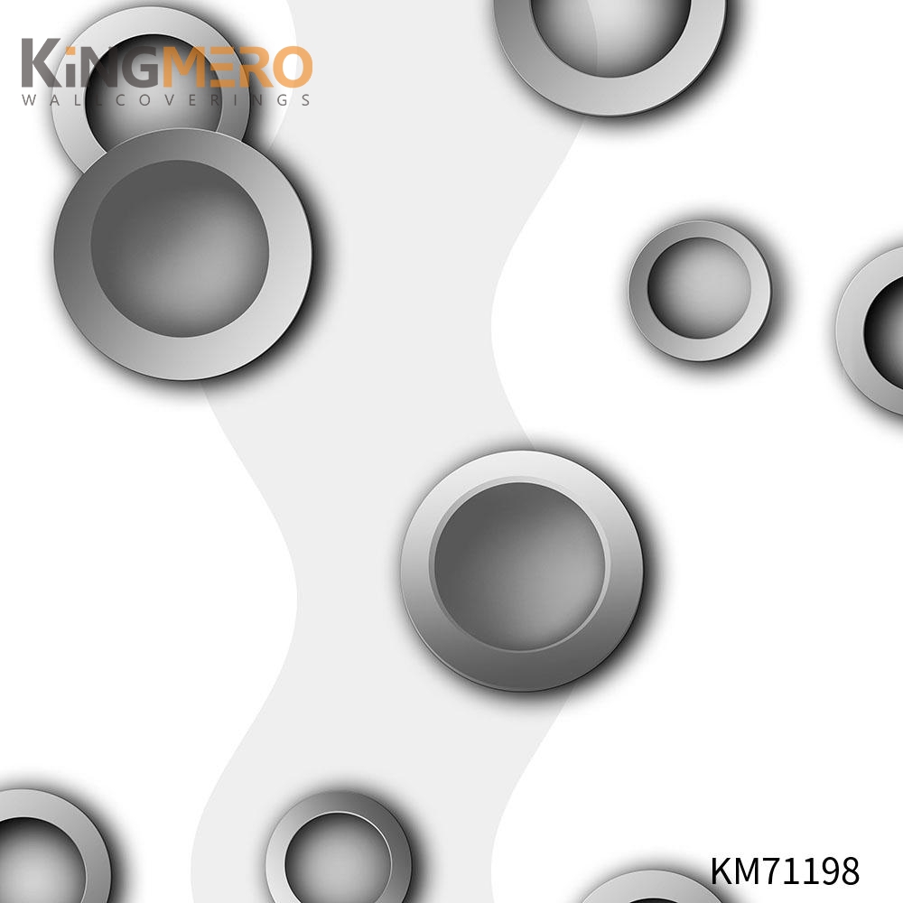 KINGMERO Geometric Scrubbable PVC Bronzing Classic Hallways 0.53*9.5M(±5%) wallpaper discount Wallpaper SKU:KM71198