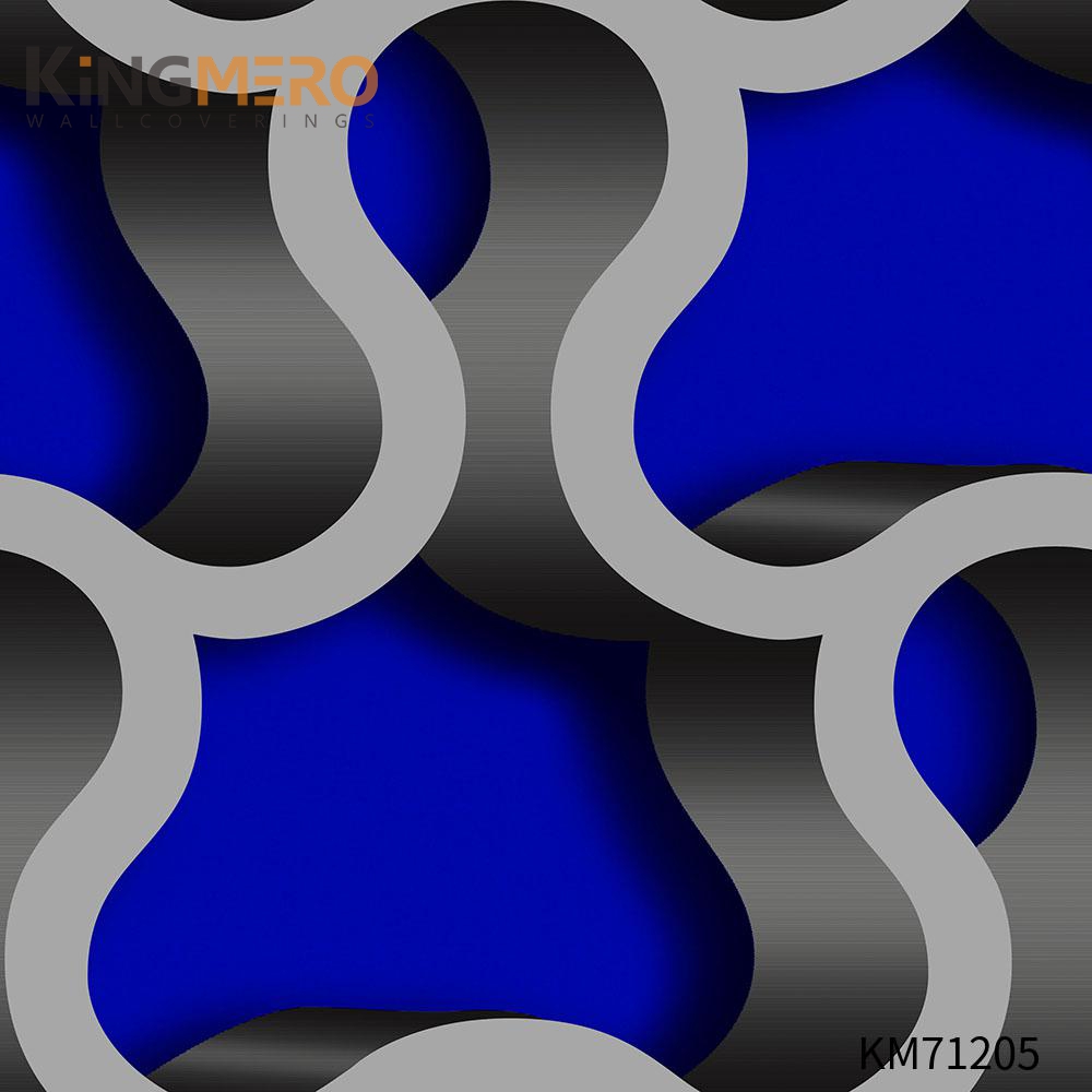 KINGMERO Scrubbable PVC Geometric Bronzing 0.53*9.5M(±5%) wallpaper of home Classic Hallways Wallpaper SKU:KM71205