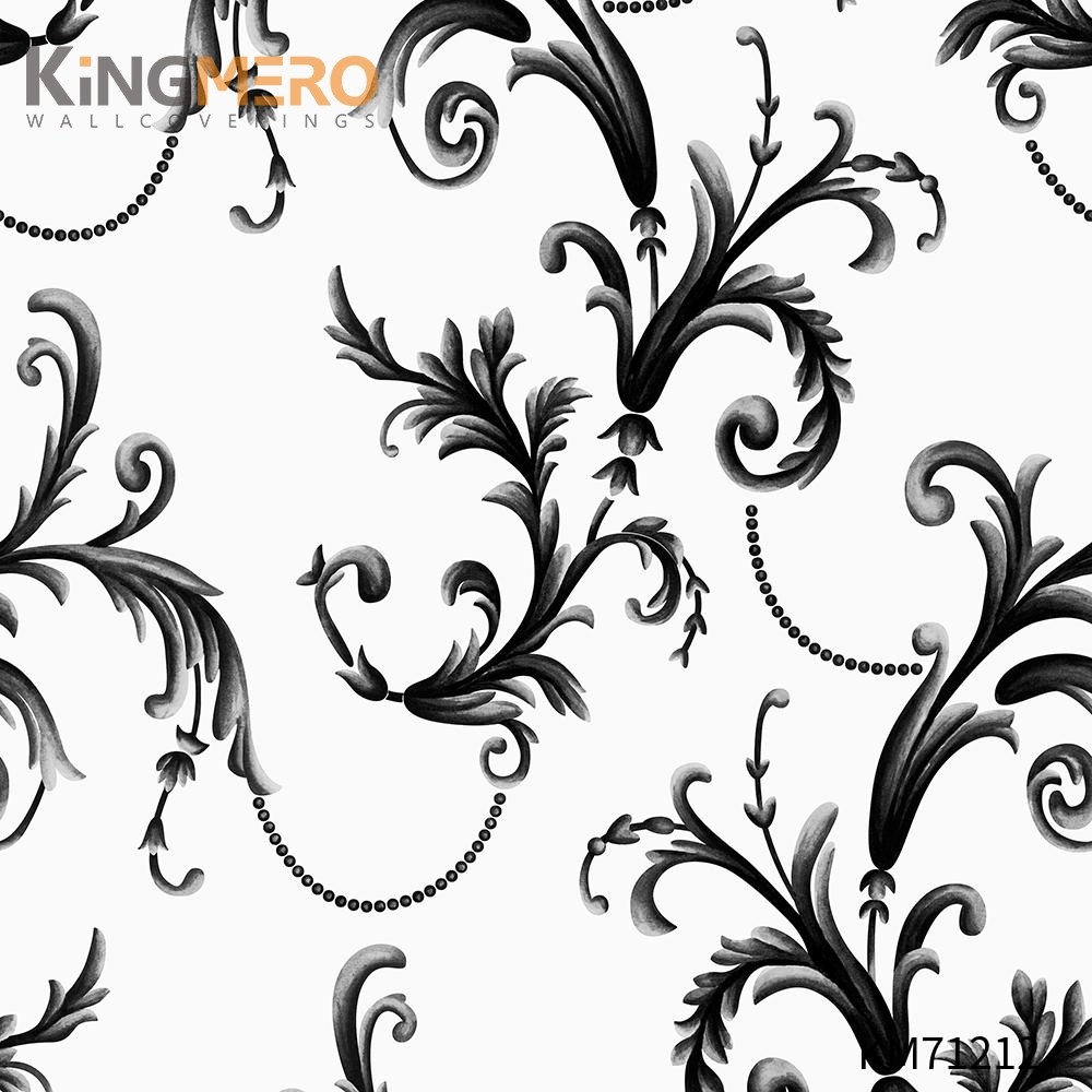 KINGMERO Classic Hallways 0.53*9.5M(±5%) wallpaper for walls designs Scrubbable PVC Geometric Bronzing Wallpaper SKU:KM71212