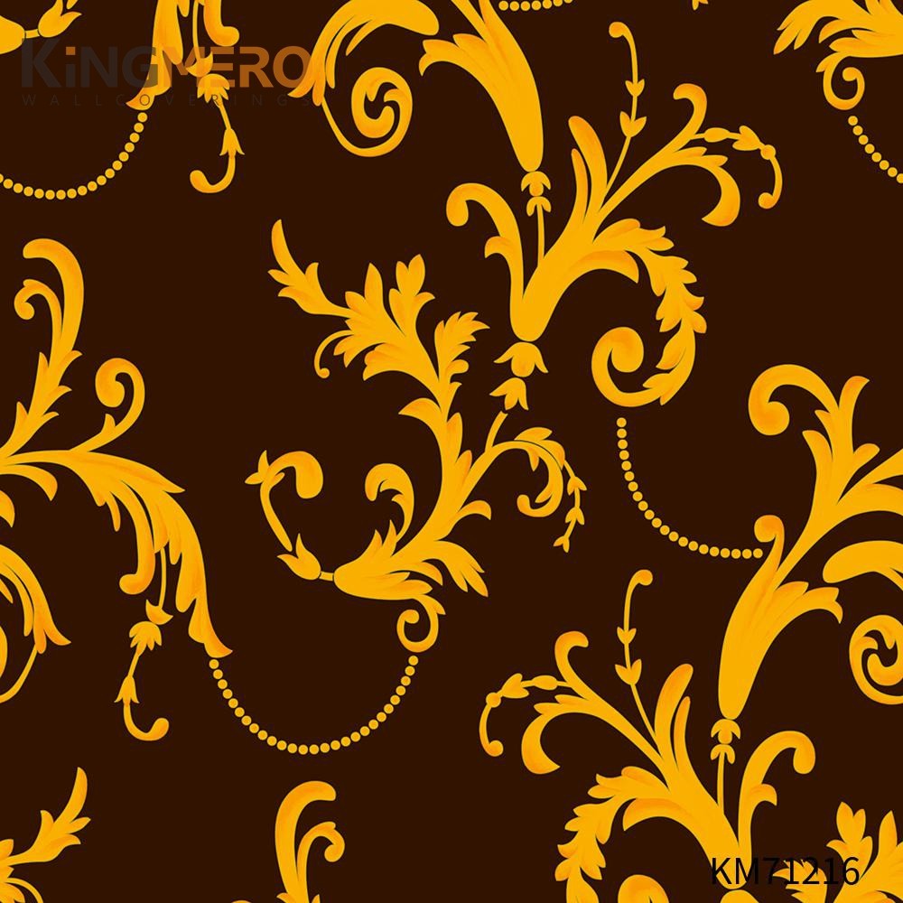 KINGMERO Bronzing Classic Hallways 0.53*9.5M(±5%) places to buy wallpaper Geometric Scrubbable PVC Wallpaper SKU:KM71216