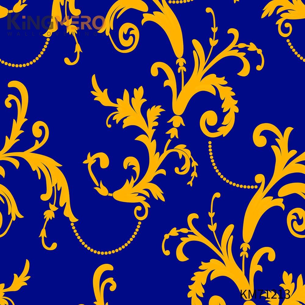 KINGMERO Scrubbable Classic Hallways 0.53*9.5M(±5%) coastal wallpaper designs Geometric Bronzing PVC Wallpaper SKU:KM71213
