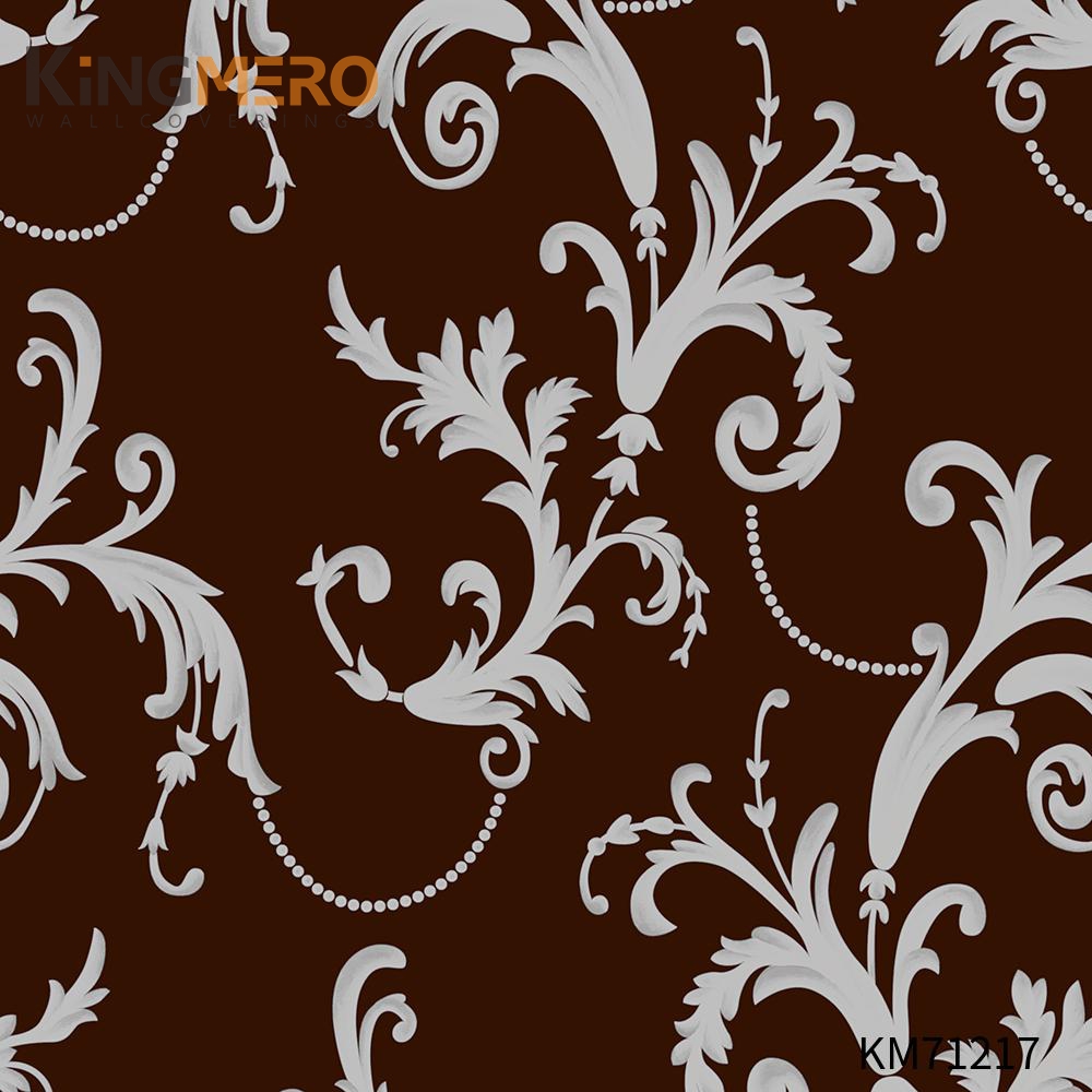 KINGMERO Scrubbable Bronzing Classic Hallways 0.53*9.5M(±5%) cheap wallpaper for walls Geometric PVC Wallpaper SKU:KM71217