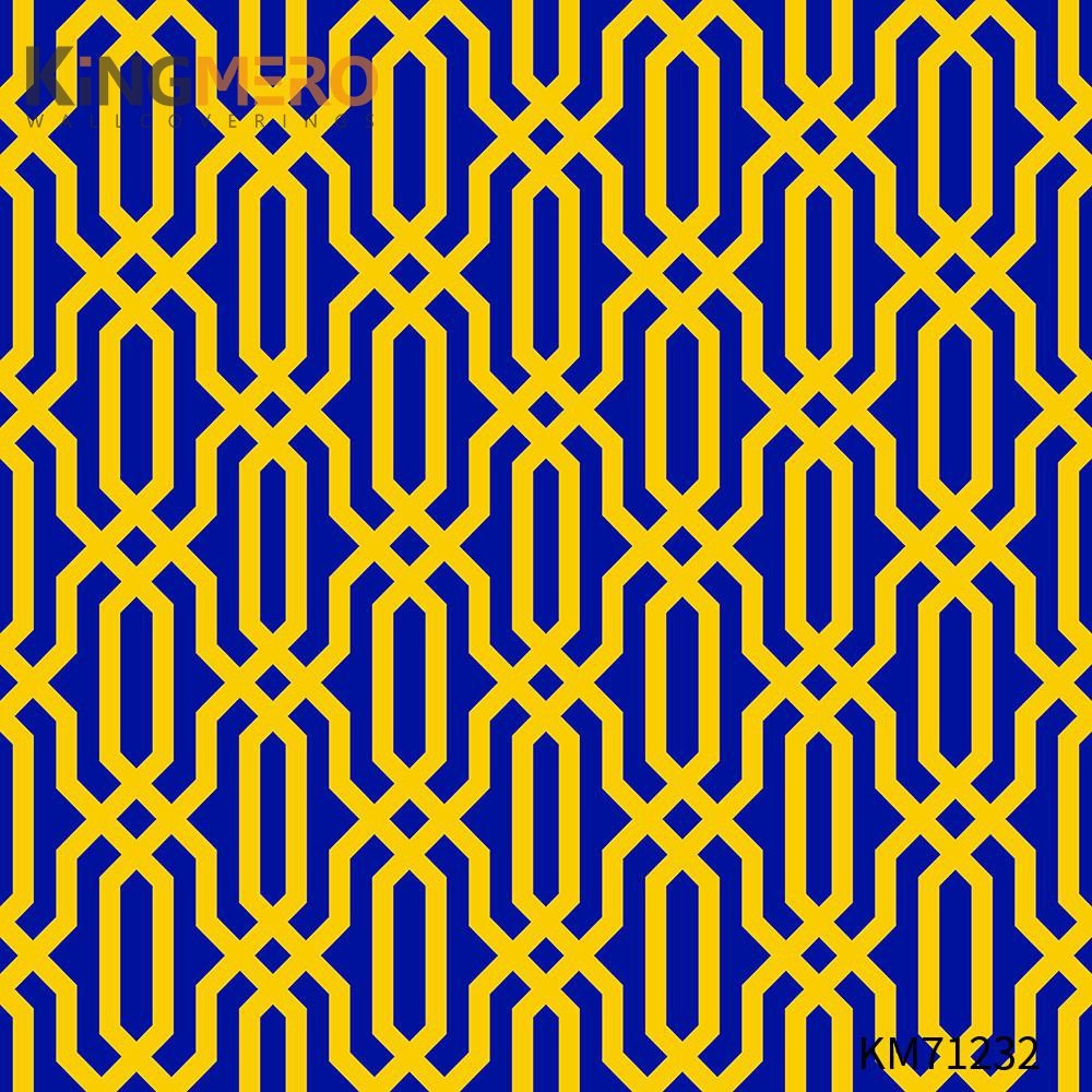 KINGMERO wallpaper to buy online Scrubbable Geometric Bronzing Classic Hallways 0.53*9.5M(±5%) PVC Wallpaper SKU:KM71232