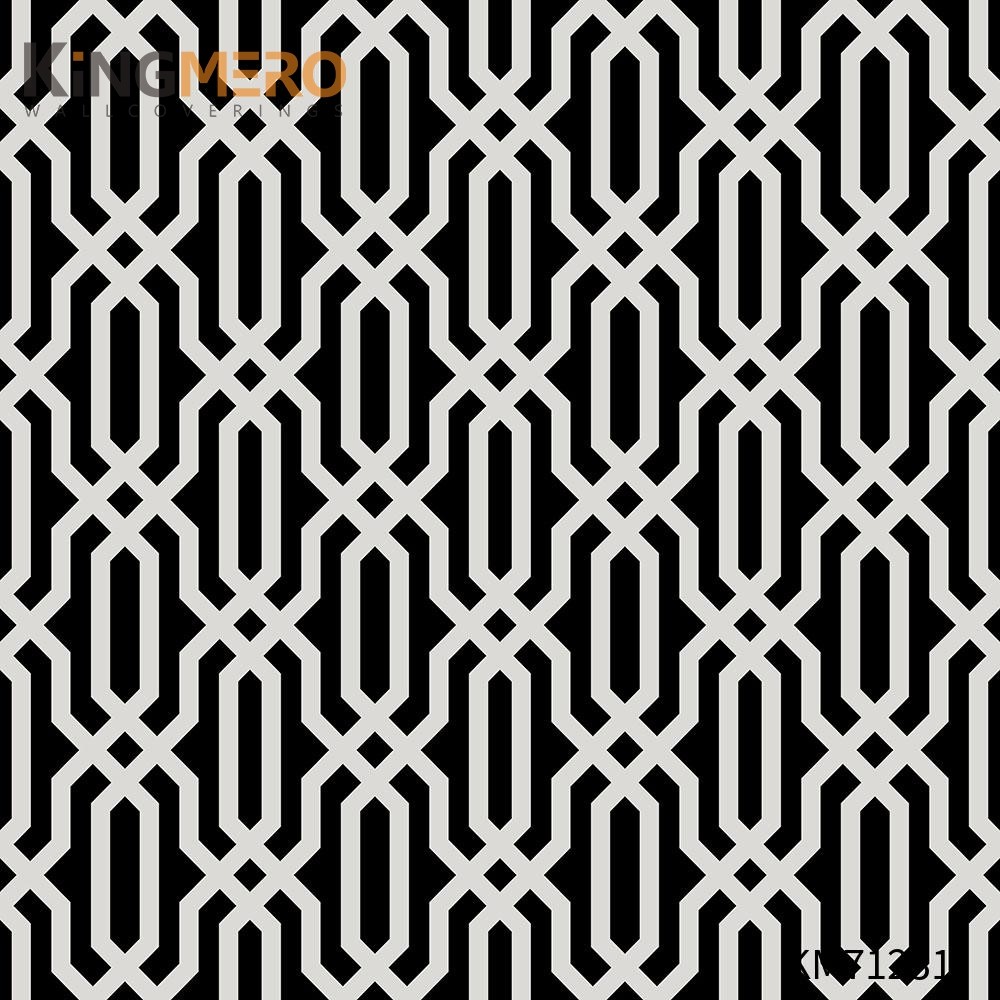 KINGMERO wallpaper for decorating walls Scrubbable Geometric Bronzing Classic Hallways 0.53*9.5M(±5%) PVC Wallpaper SKU:KM71231