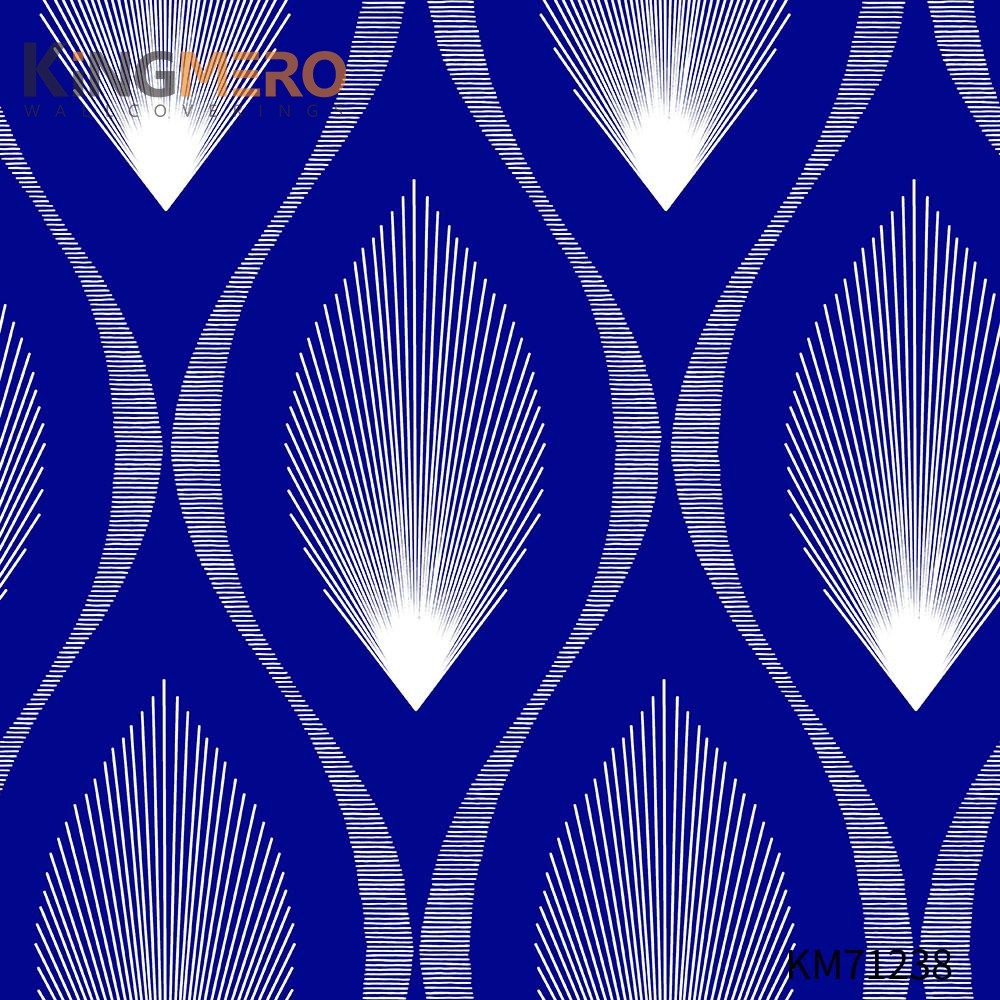 KINGMERO shop for wallpaper online Scrubbable Geometric Bronzing Classic Hallways 0.53*9.5M(±5%) PVC Wallpaper SKU:KM71238