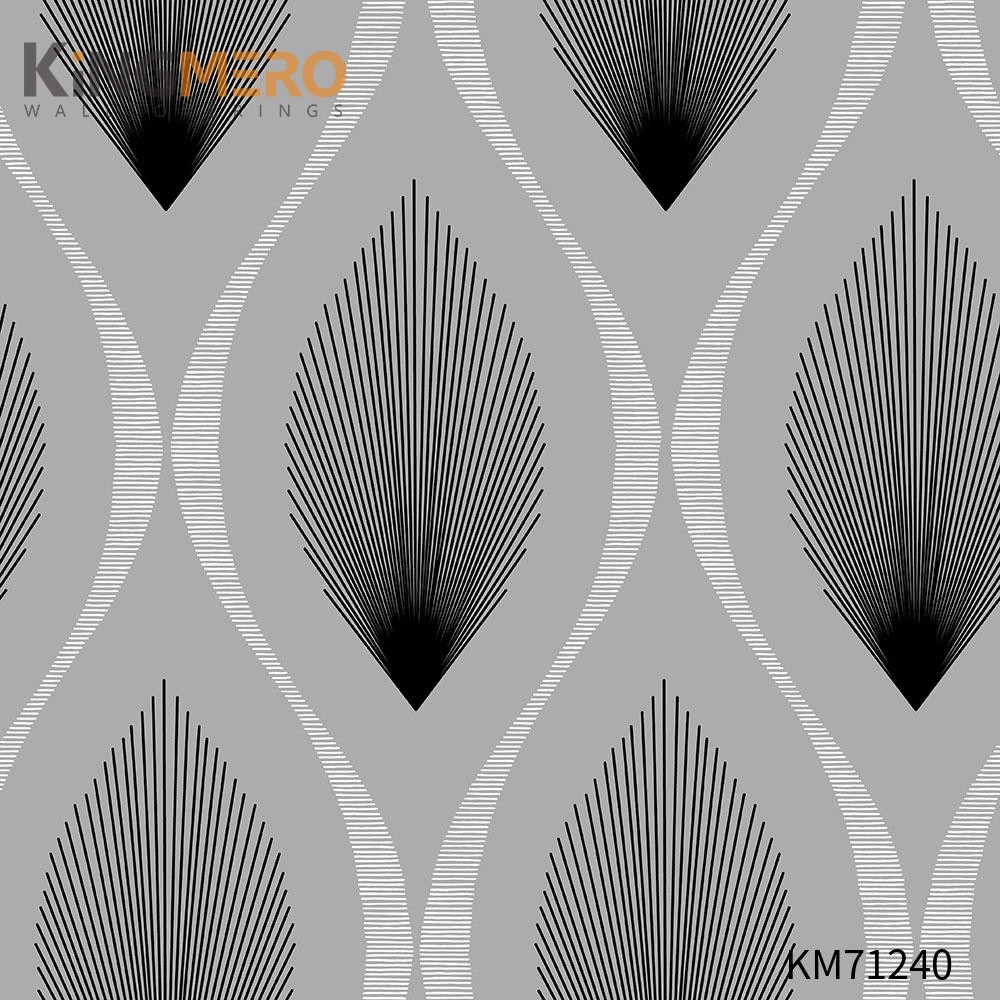 KINGMERO home decor wallpaper online Scrubbable Geometric Bronzing Classic Hallways 0.53*9.5M(±5%) PVC Wallpaper SKU:KM71240