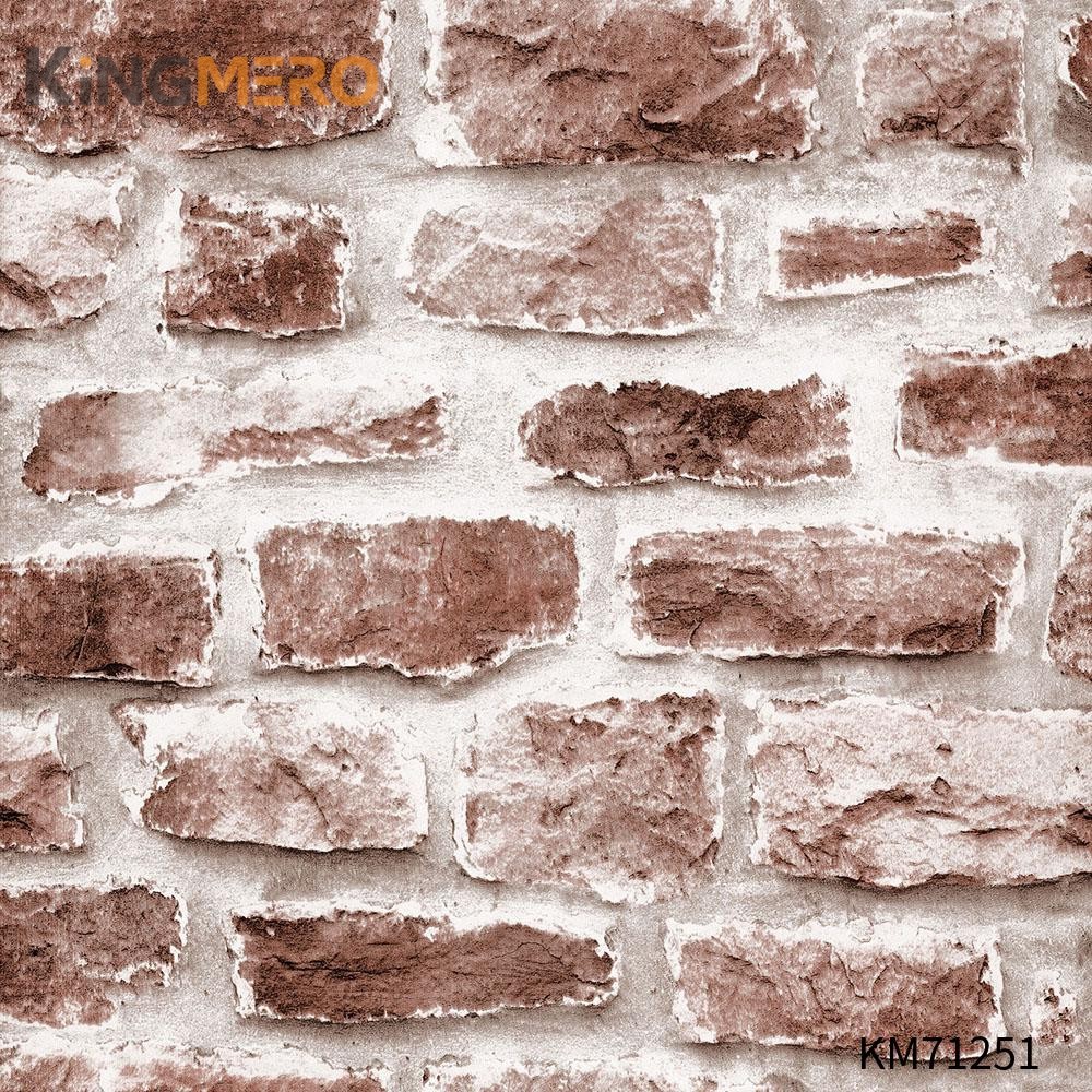 KINGMERO wallpaper for home wall price Scrubbable Geometric Bronzing Classic Hallways 0.53*9.5M(±5%) PVC Wallpaper SKU:KM71251