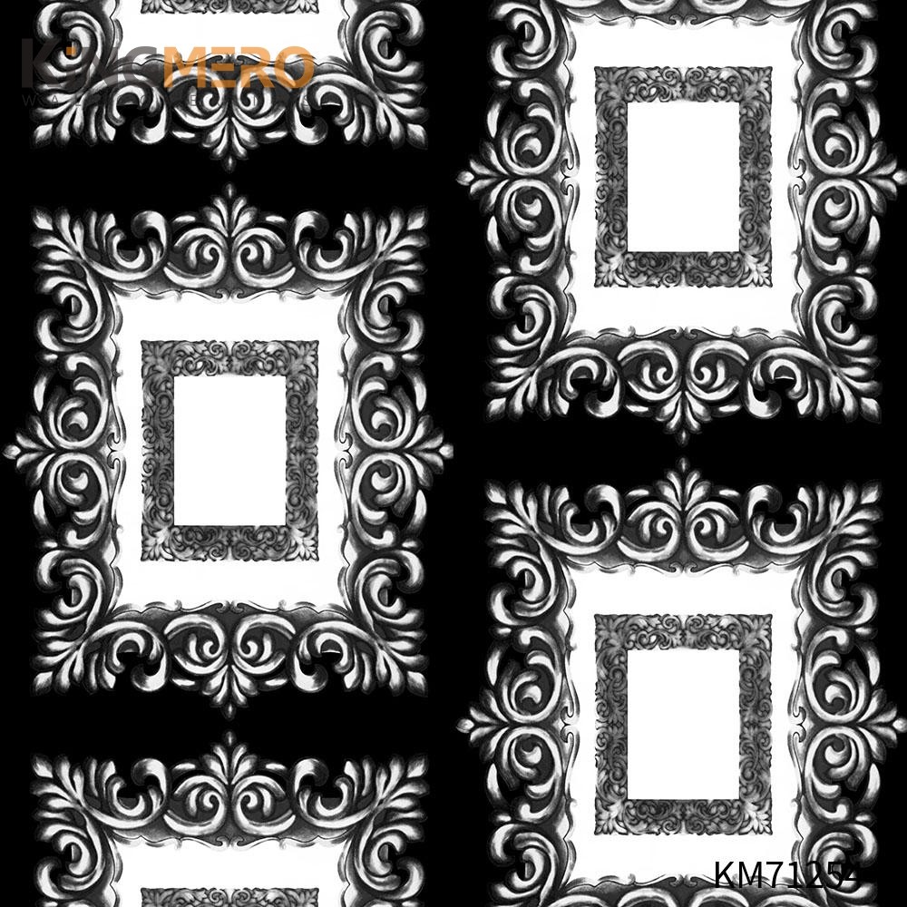 KINGMERO house decoration wallpaper Scrubbable Geometric Bronzing Classic Hallways 0.53*9.5M(±5%) PVC Wallpaper SKU:KM71254