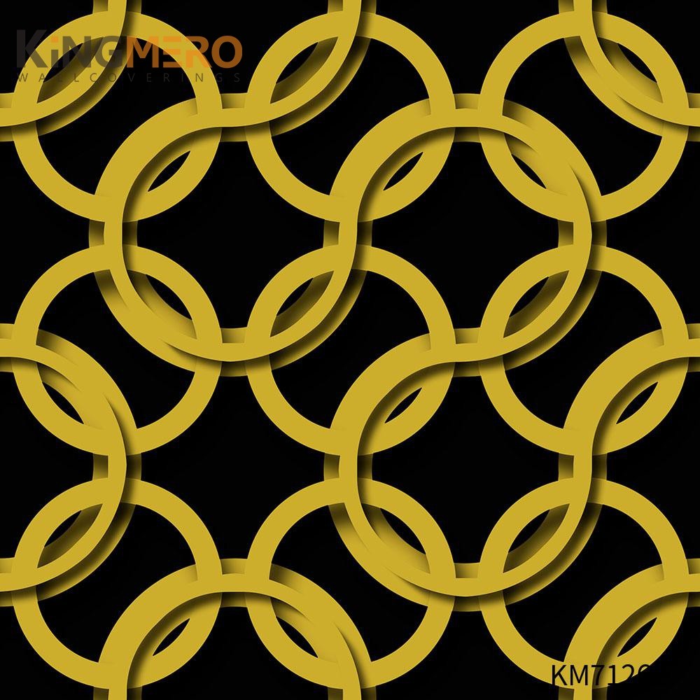 KINGMERO where sells wallpaper Scrubbable Geometric Bronzing Classic Hallways 0.53*9.5M(±5%) PVC Wallpaper SKU:KM71262