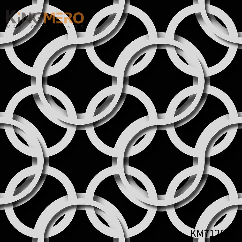 KINGMERO online wallpaper for walls Scrubbable Geometric Bronzing Classic Hallways 0.53*9.5M(±5%) PVC Wallpaper SKU:KM71260