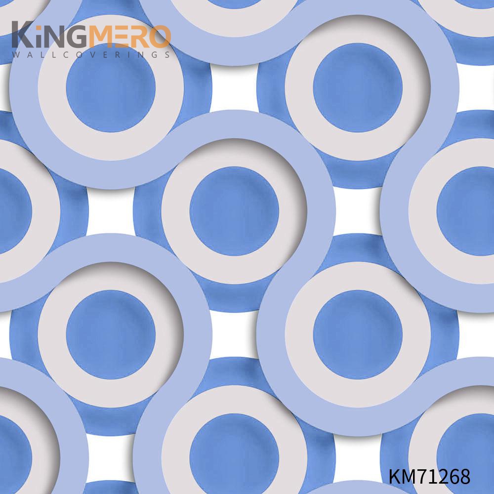 KINGMERO wallpaper for your walls Scrubbable Geometric Bronzing Classic Hallways 0.53*9.5M(±5%) PVC Wallpaper SKU:KM71268