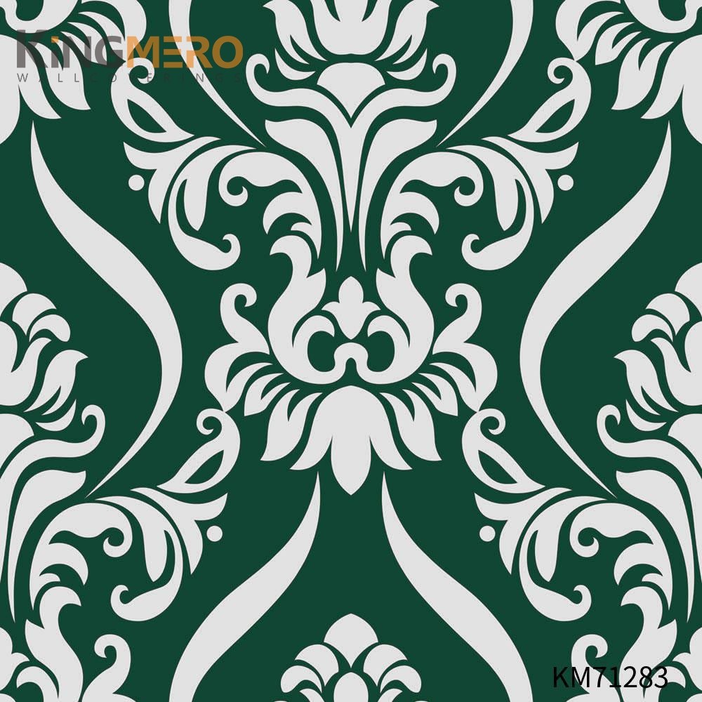 KINGMERO design with wallpaper Scrubbable Geometric Bronzing Classic Hallways 0.53*9.5M(±5%) PVC Wallpaper SKU:KM71283