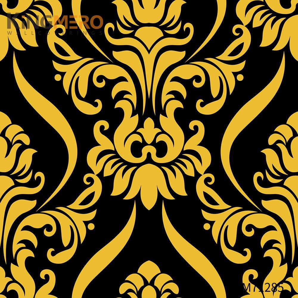 KINGMERO the house wallpaper Scrubbable Geometric Bronzing Classic Hallways 0.53*9.5M(±5%) PVC Wallpaper SKU:KM71285