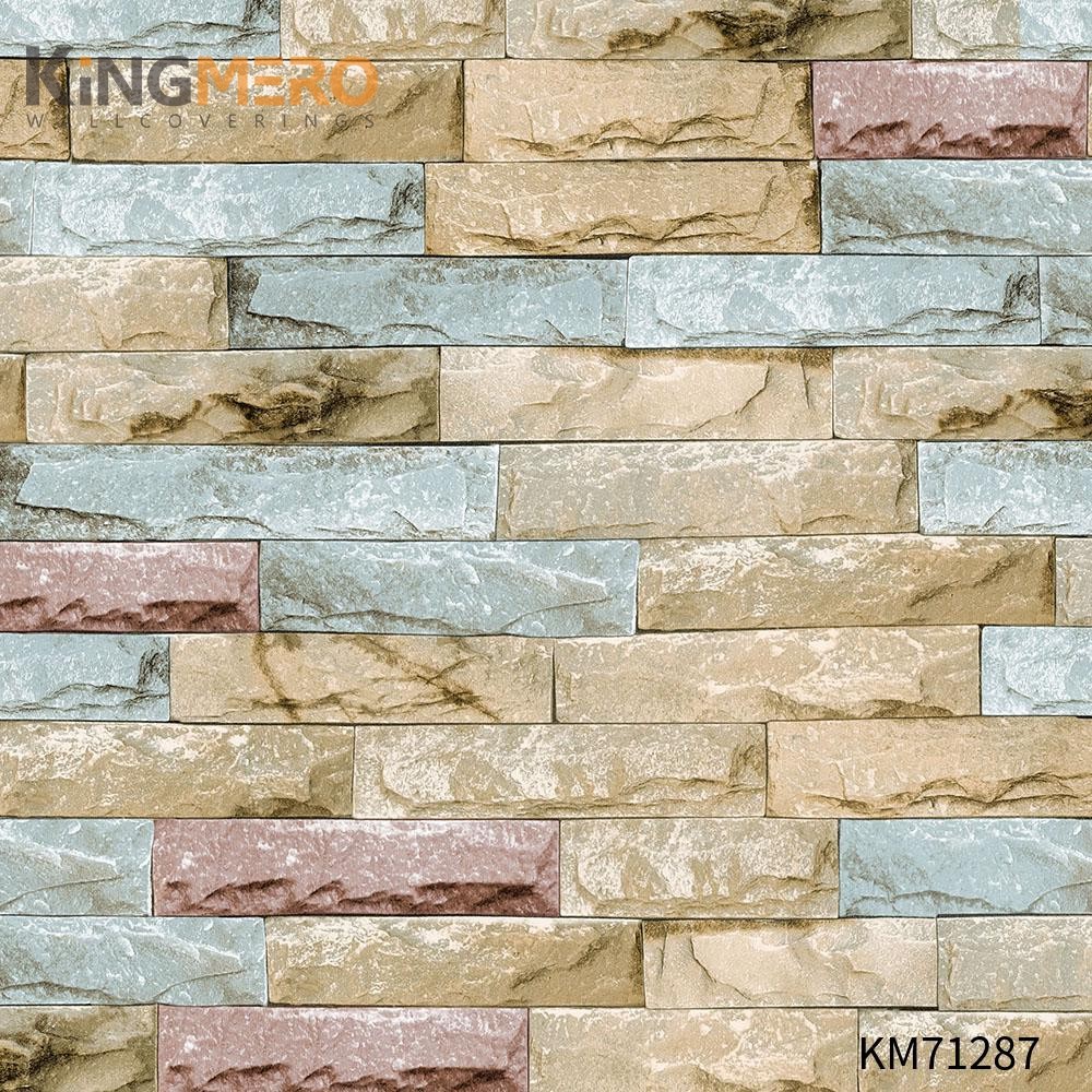 KINGMERO wallpaper for home design Scrubbable Geometric Bronzing Classic Hallways 0.53*9.5M(±5%) PVC Wallpaper SKU:KM71287