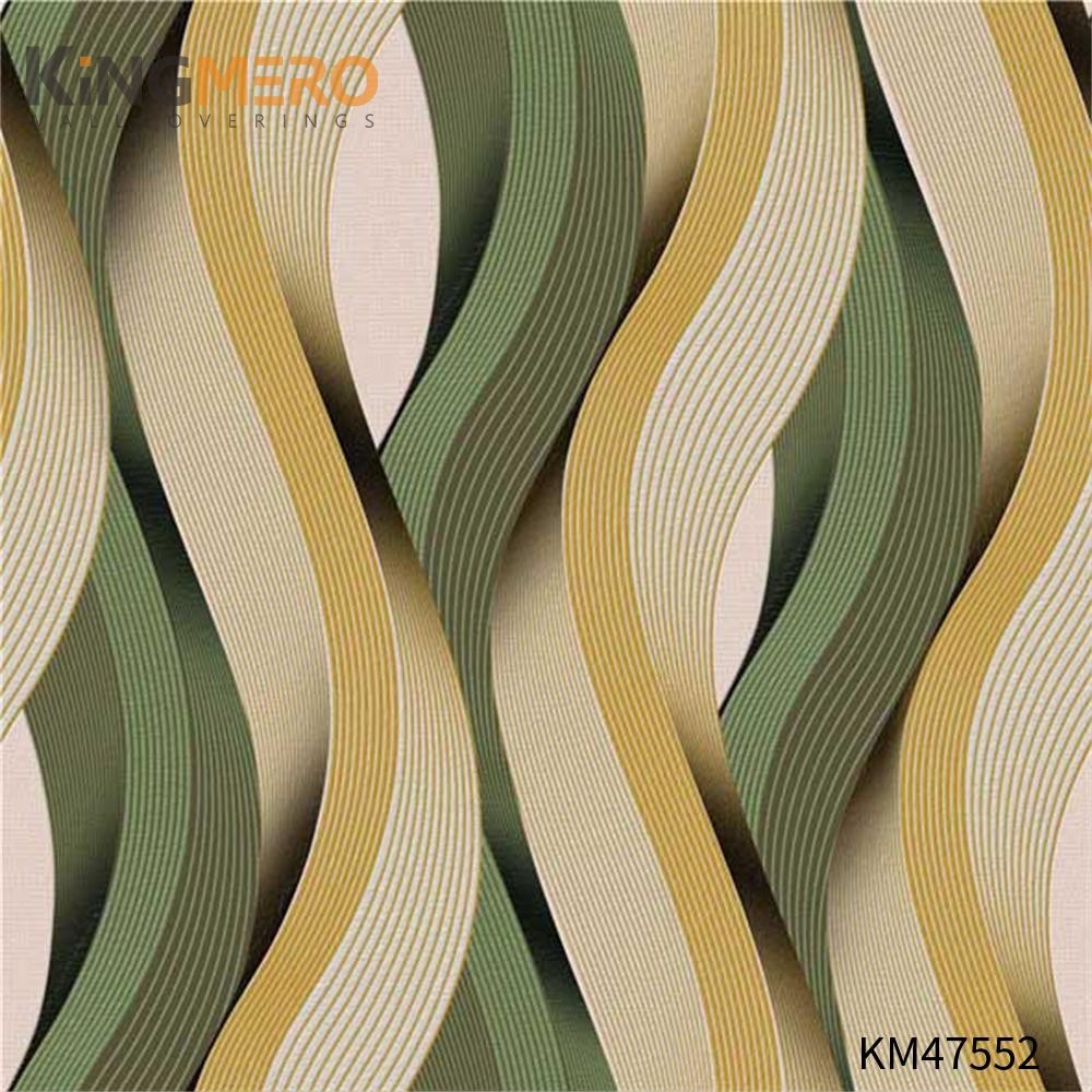 KINGMERO PVC Best Selling Flowers Bronzing Pastoral Children Room love wallpaper 0.53*9.5M(±5%) Wallpaper SKU:KM47552