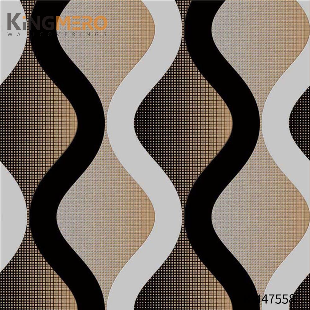 KINGMERO PVC Best Selling Flowers Bronzing Pastoral 0.53*9.5M(±5%) Children Room cheap wallpaper Wallpaper SKU:KM47558