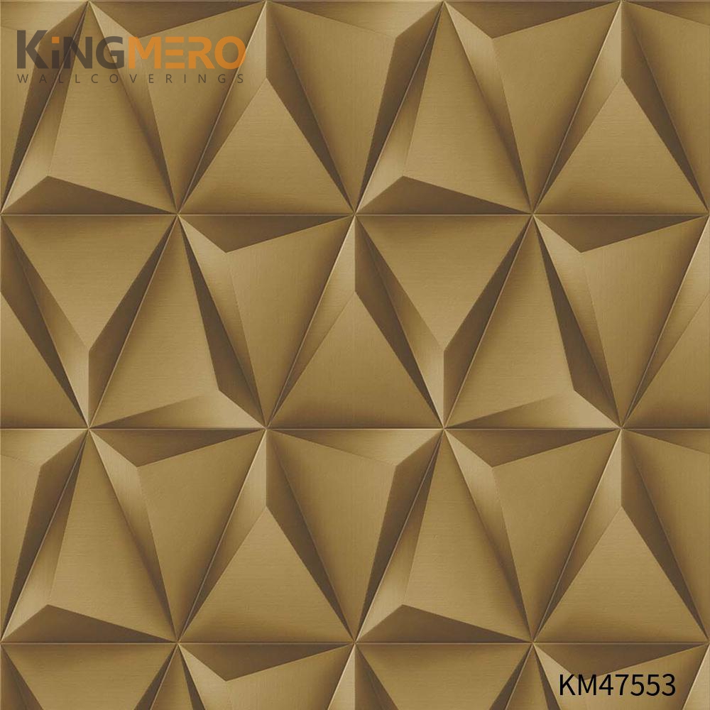 KINGMERO 0.53*9.5M(±5%) Best Selling Flowers Bronzing Pastoral Children Room PVC contemporary wallpaper Wallpaper SKU:KM47553