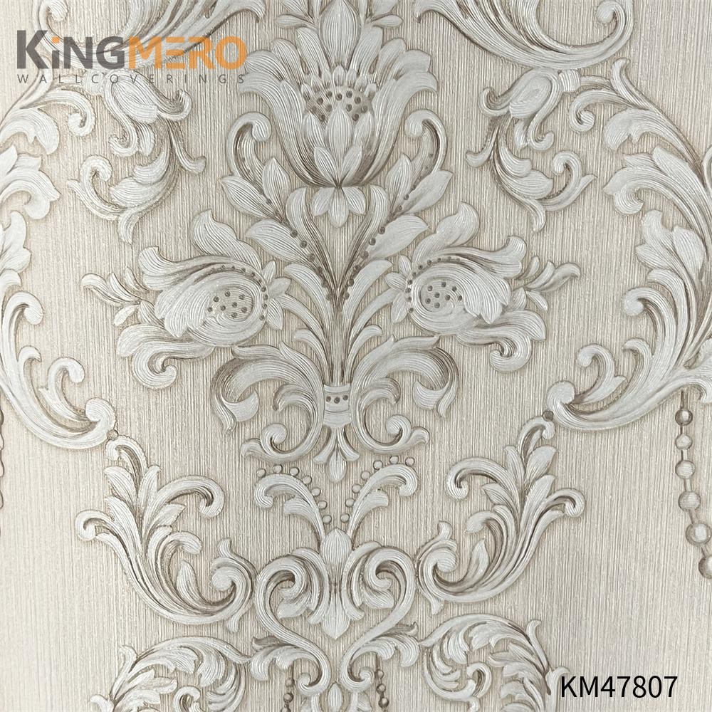 KINGMERO wallpaper for less Best Selling Flowers Bronzing Pastoral Children Room 0.53*9.5M(±5%) PVC Wallpaper SKU:KM47807