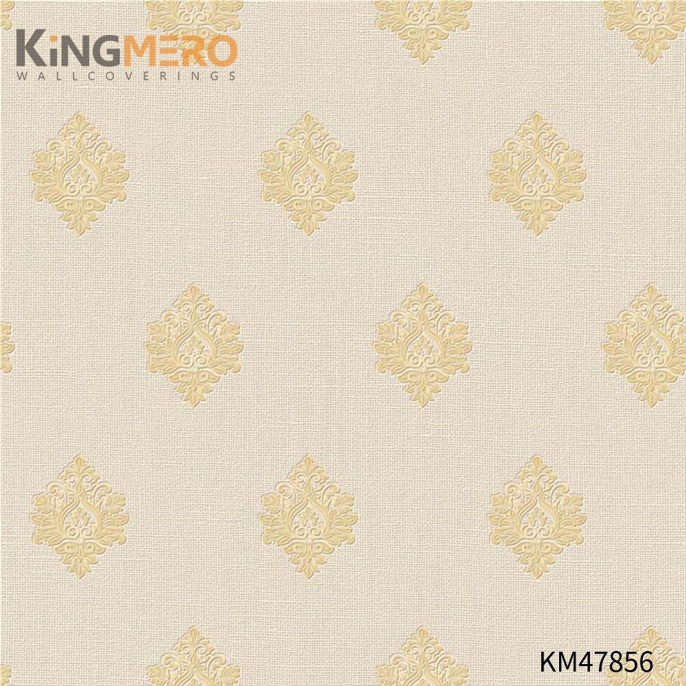 KINGMERO pictures for wallpaper Best Selling Flowers Bronzing Pastoral Children Room 0.53*9.5M(±5%) PVC Wallpaper SKU:KM47856