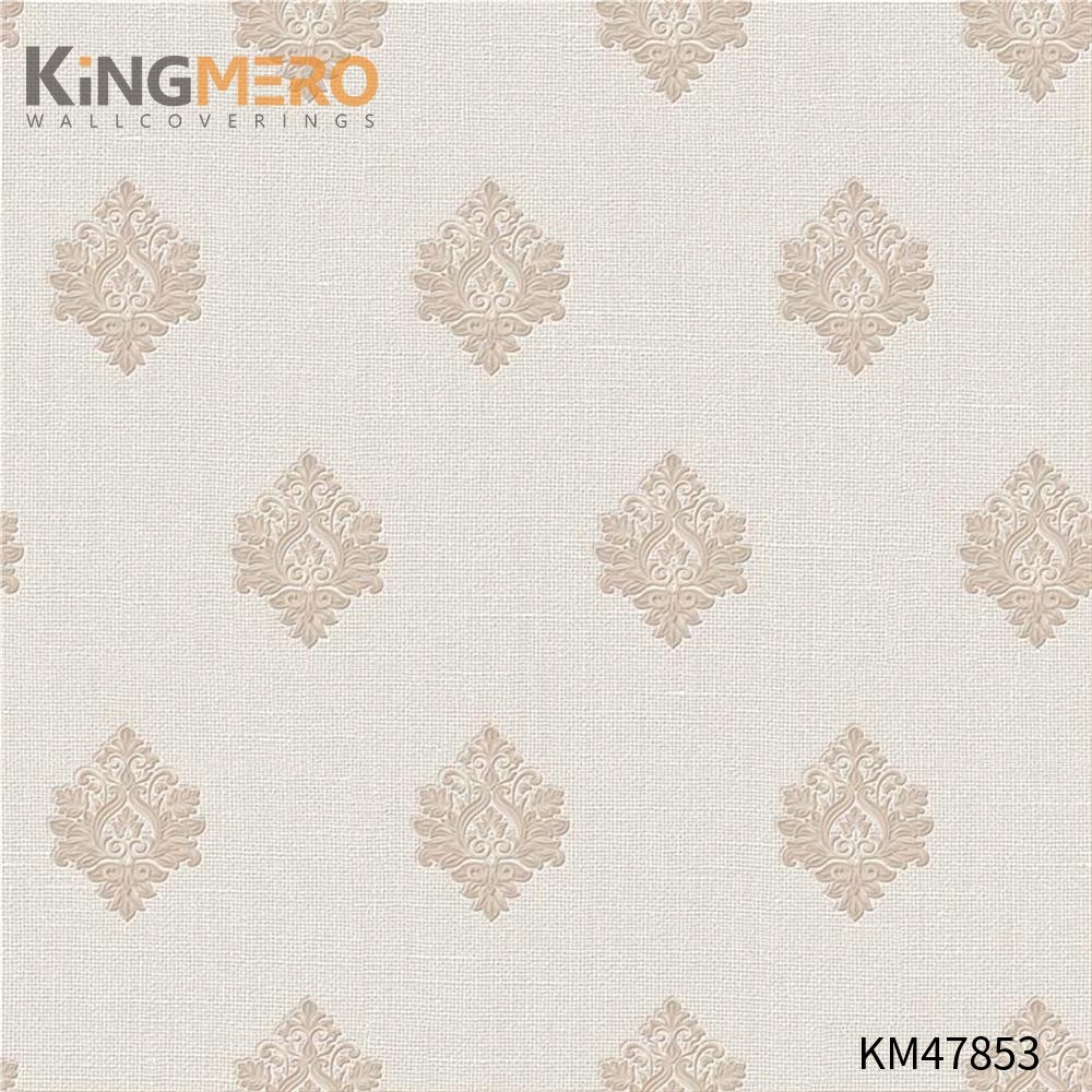 KINGMERO hanging wallpaper Best Selling Flowers Bronzing Pastoral Children Room 0.53*9.5M(±5%) PVC Wallpaper SKU:KM47853