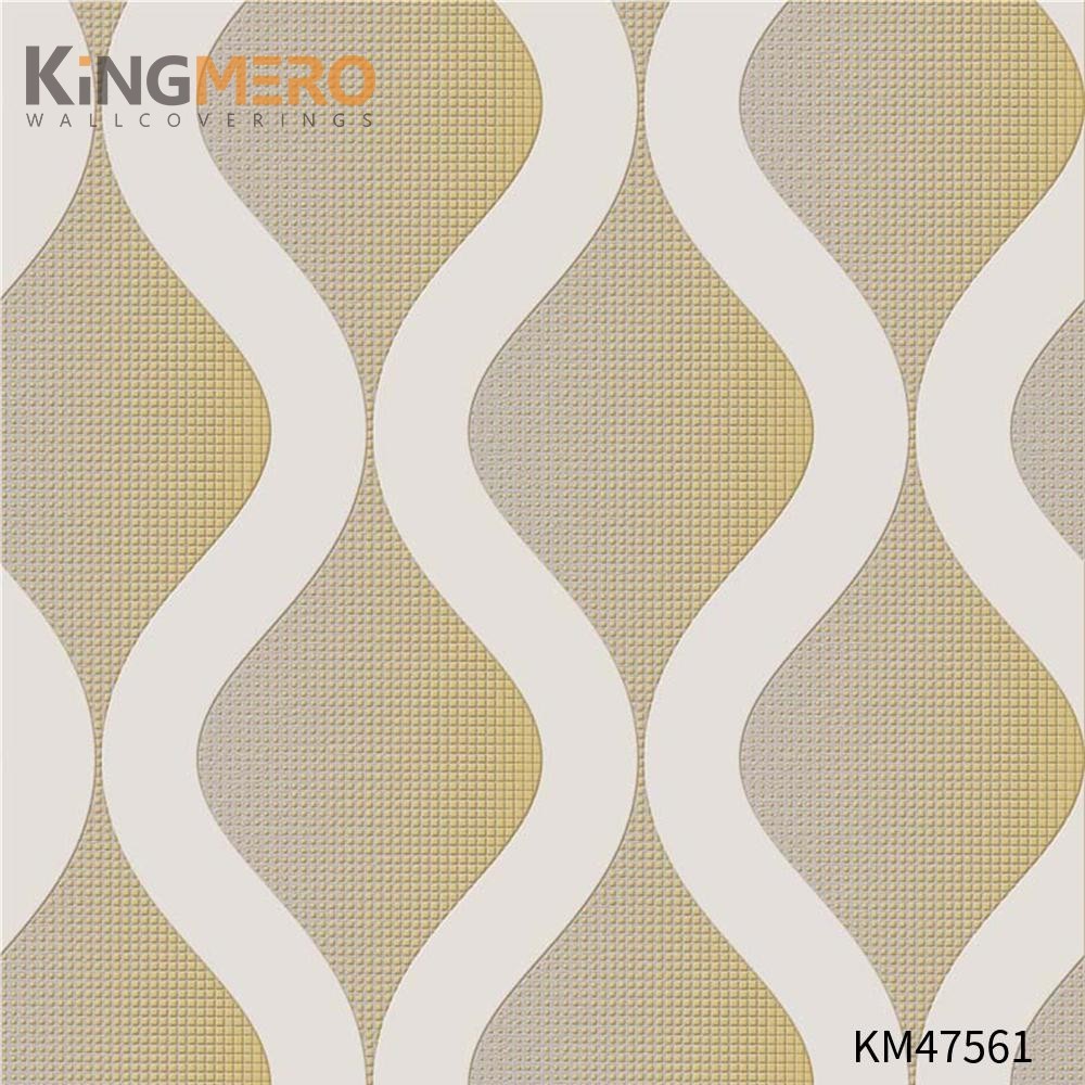 KINGMERO PVC Best Selling Children Room Bronzing Pastoral Flowers 0.53*9.5M(±5%) background wallpaper Wallpaper SKU:KM47561