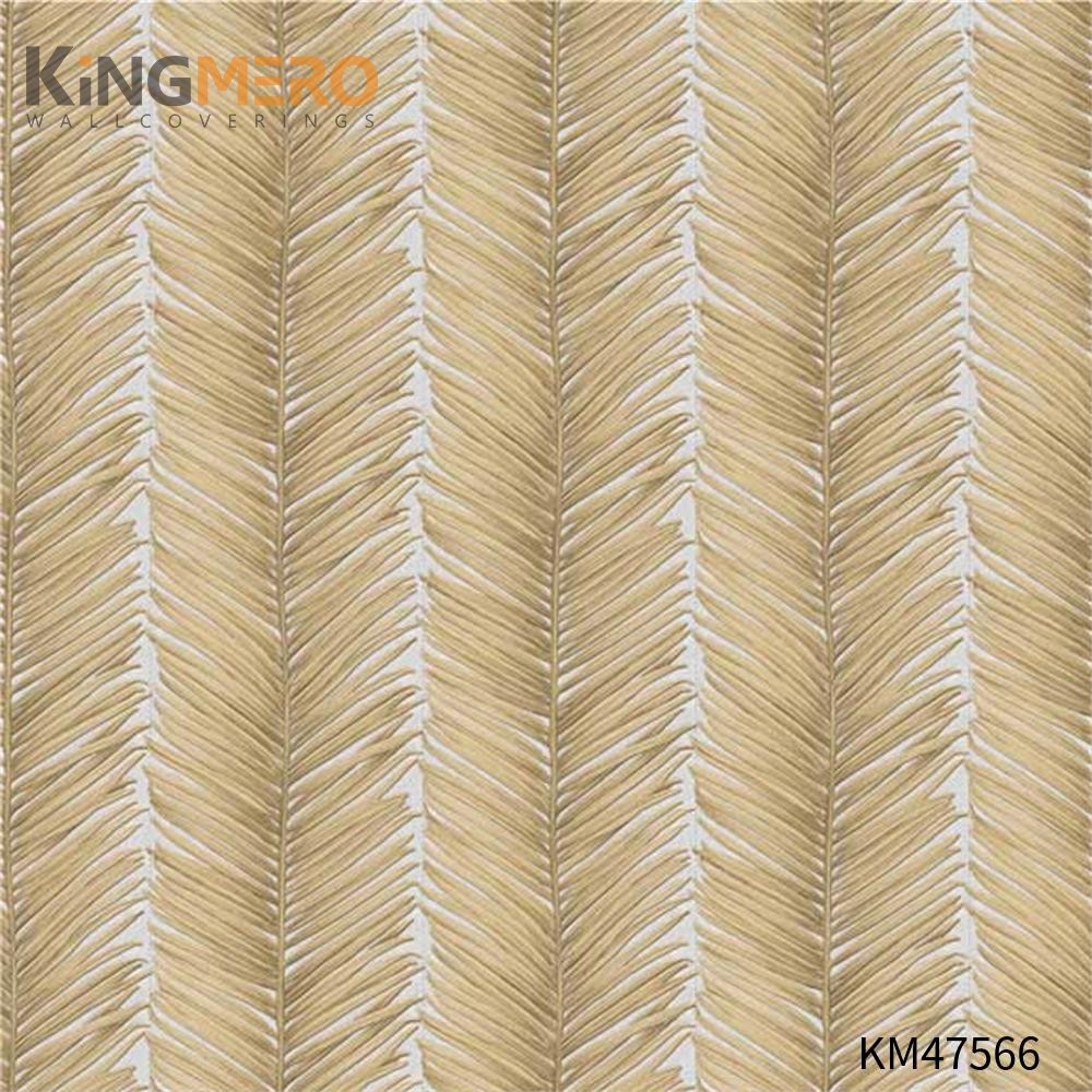 KINGMERO PVC Best Selling Pastoral Bronzing Flowers Children Room 0.53*9.5M(±5%) wall coverings Wallpaper SKU:KM47566