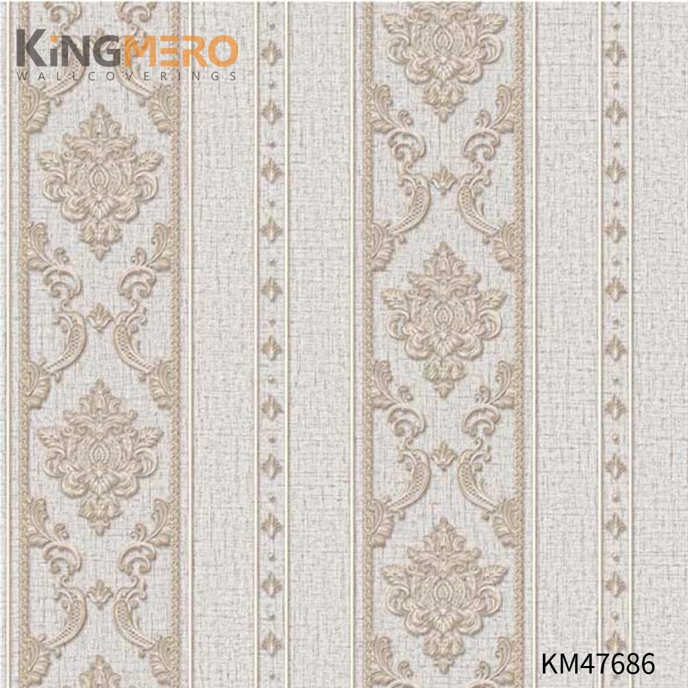 KINGMERO wallpaper for walls designs Best Selling Flowers Bronzing Pastoral Children Room 0.53*9.5M(±5%) PVC Wallpaper SKU:KM47686
