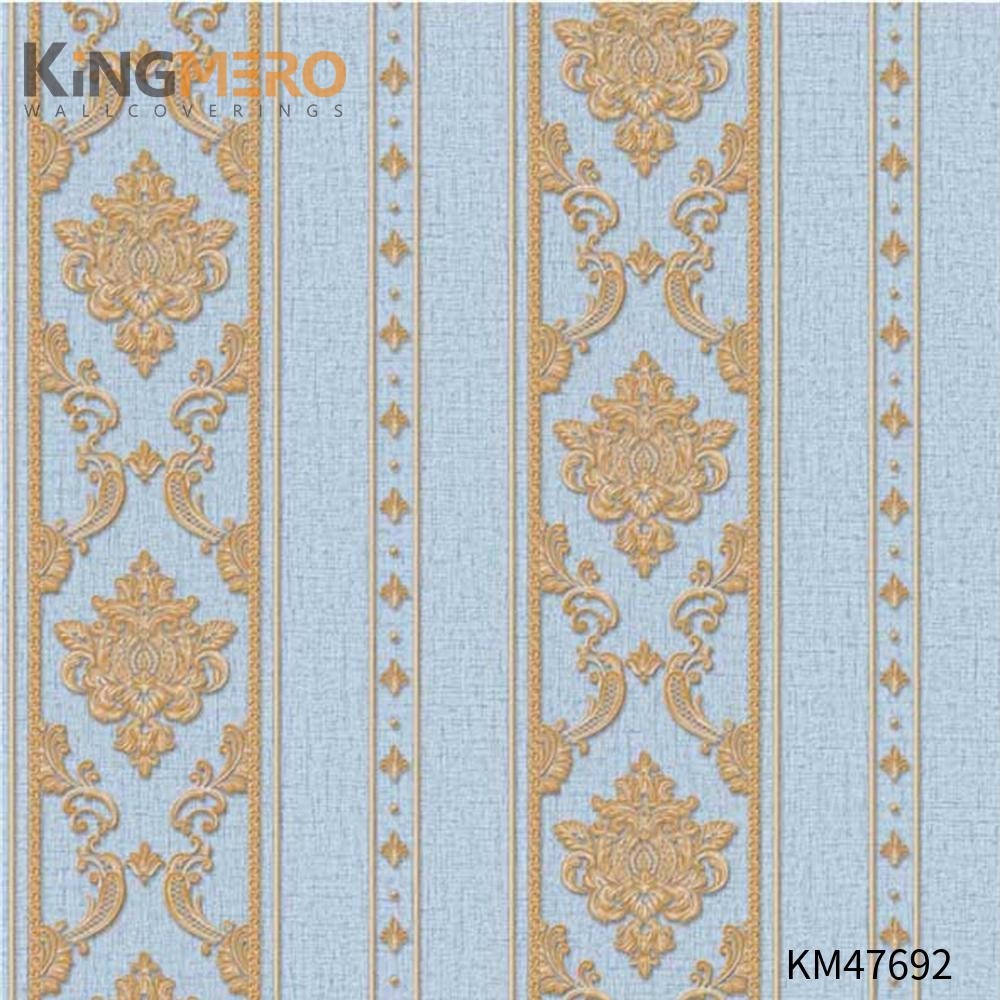 KINGMERO amazing wallpapers for walls Best Selling Flowers Bronzing Pastoral Children Room 0.53*9.5M(±5%) PVC Wallpaper SKU:KM47692