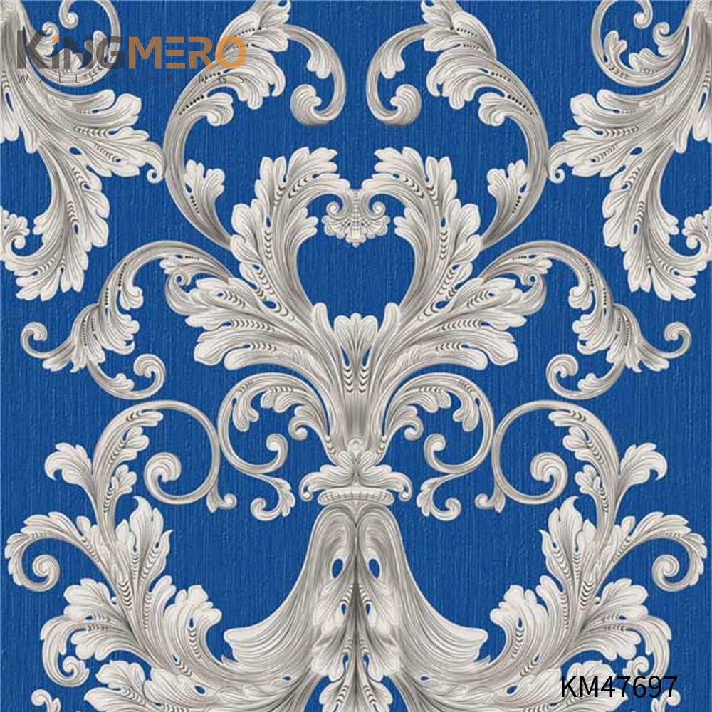 KINGMERO contemporary wallpaper for home Best Selling Flowers Bronzing Pastoral Children Room 0.53*9.5M(±5%) PVC Wallpaper SKU:KM47697