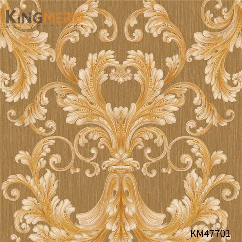 KINGMERO wallpaper designs for home interiors Best Selling Flowers Bronzing Pastoral Children Room 0.53*9.5M(±5%) PVC Wallpaper SKU:KM47701