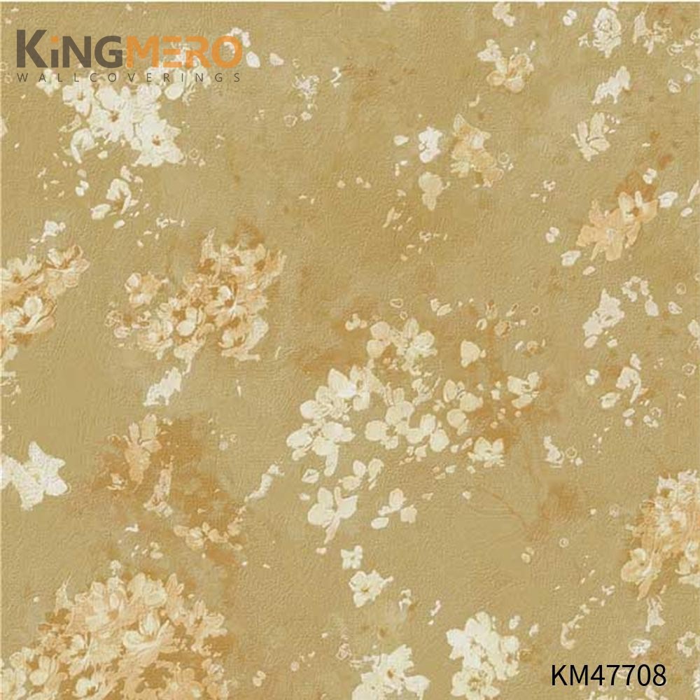KINGMERO embossed wallpaper border Best Selling Flowers Bronzing Pastoral Children Room 0.53*9.5M(±5%) PVC Wallpaper SKU:KM47708