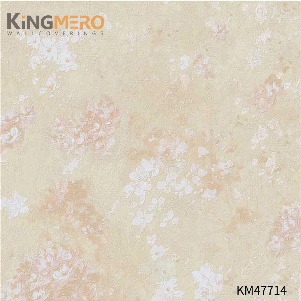 KINGMERO wallpaper books Best Selling Flowers Bronzing Pastoral Children Room 0.53*9.5M(±5%) PVC Wallpaper SKU:KM47714