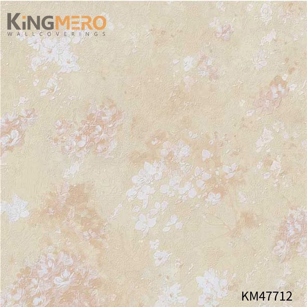 KINGMERO wallpaper room decor Best Selling Flowers Bronzing Pastoral Children Room 0.53*9.5M(±5%) PVC Wallpaper SKU:KM47712