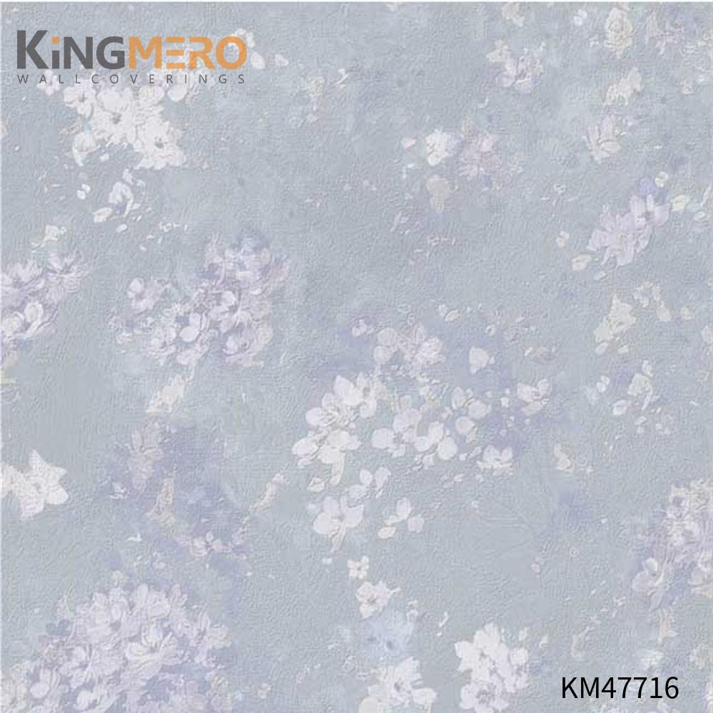 KINGMERO interesting wallpaper for walls Best Selling Flowers Bronzing Pastoral Children Room 0.53*9.5M(±5%) PVC Wallpaper SKU:KM47716
