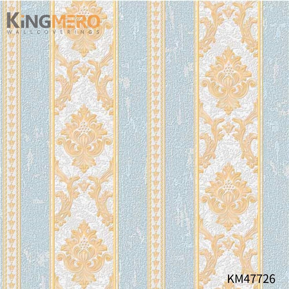 KINGMERO wallpaper at home Best Selling Flowers Bronzing Pastoral Children Room 0.53*9.5M(±5%) PVC Wallpaper SKU:KM47726