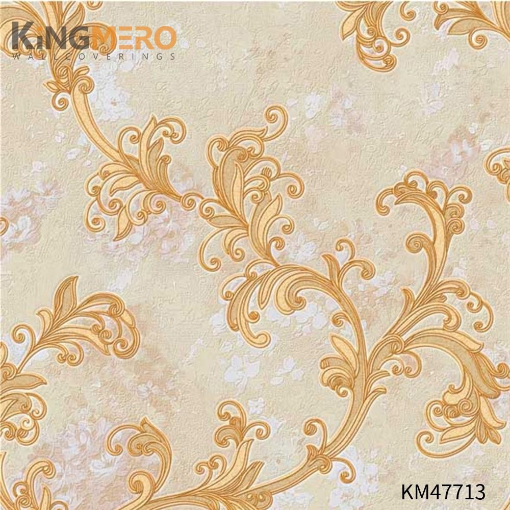 KINGMERO wallpaper for walls shop Best Selling Flowers Bronzing Pastoral Children Room 0.53*9.5M(±5%) PVC Wallpaper SKU:KM47713