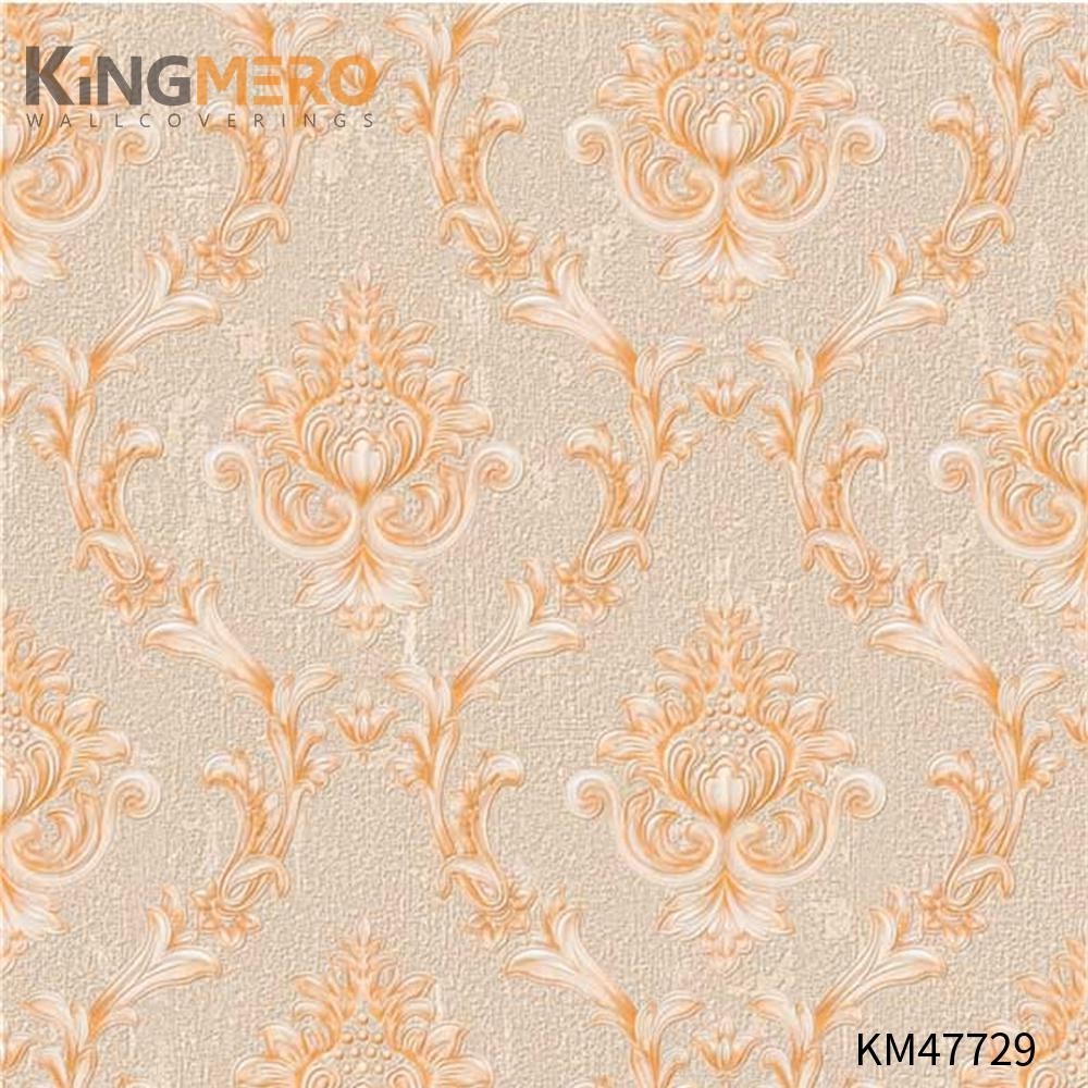 KINGMERO outdoor wallpaper for home Best Selling Flowers Bronzing Pastoral Children Room 0.53*9.5M(±5%) PVC Wallpaper SKU:KM47729