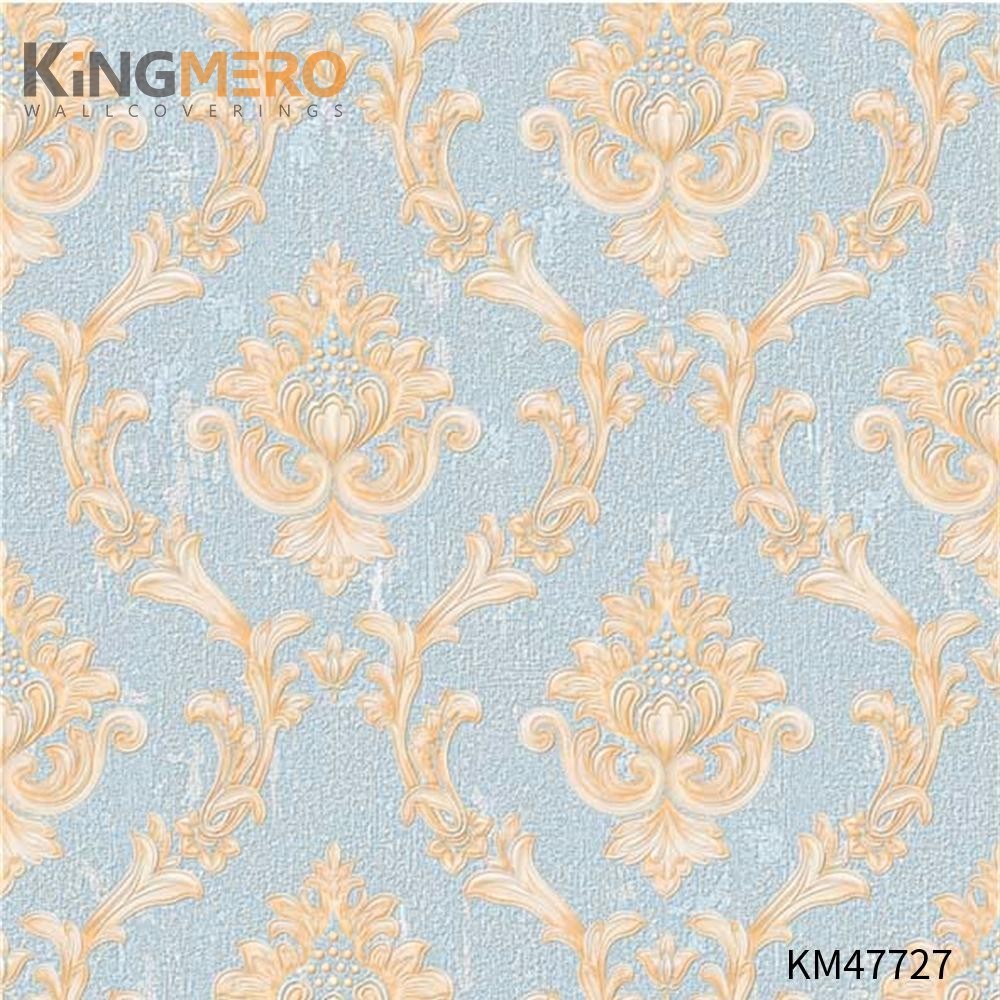 KINGMERO wallpaper for house interior Best Selling Flowers Bronzing Pastoral Children Room 0.53*9.5M(±5%) PVC Wallpaper SKU:KM47727